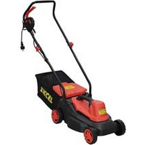 1PZ RASAERBA ELETTRICO 1000W TAGLIO CM.32 1000W di potenza tensione 230v / 50 Hz motore elettrico a spazzole monofase con doppio isolamento freno motore e pulsante di sicurezza contro gli avviamenti a