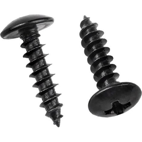 50 Vis à bois,Acier inoxydable 304,Tête ronde,Cruciforme,Pointe autoperçante,M3x6mm,Menuiserie (1/5)