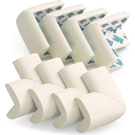 Protections d'angles de table pour la sécurité des bébés - Coussinets d'angle pré-installés pour prévenir les blessures à la tête et aux genoux, 8 pièces zddk