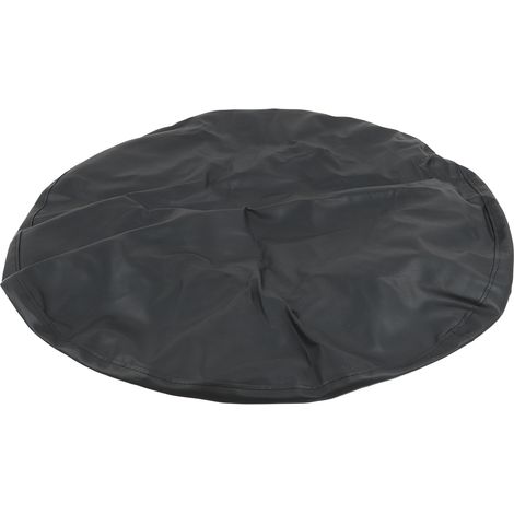 Housse de protection de roue de secours 15 pouces, similicuir PVC imperméable et résistant à l'usure, noir, pour la plupart des voitures (1/5)