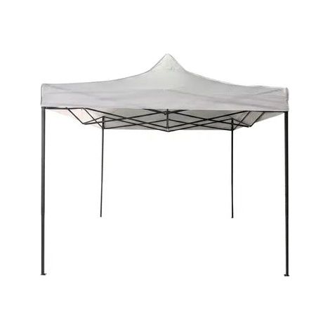 Gazebo Pieghevole 3x3 Bianco in Acciaio a Fisarmonica (1/5)