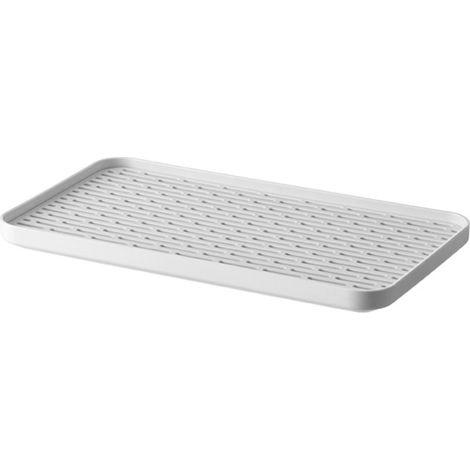 Égouttoir en plastique pour vaisselle, support de séchage mural ou sur plan de travail, plateau à égoutter pour cuisine et maison. (1/5)
