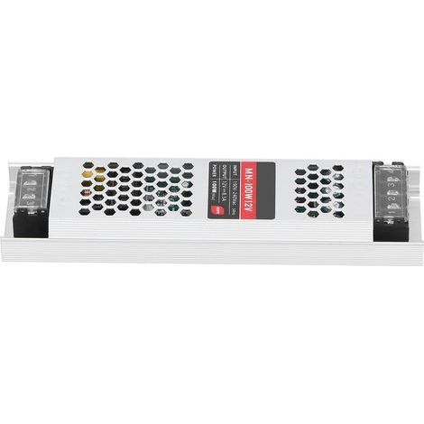 Alimentation LED 12V 100W Transformateur Ultra-Mince Étanche Ruban Longue Portée Driver (1/5)