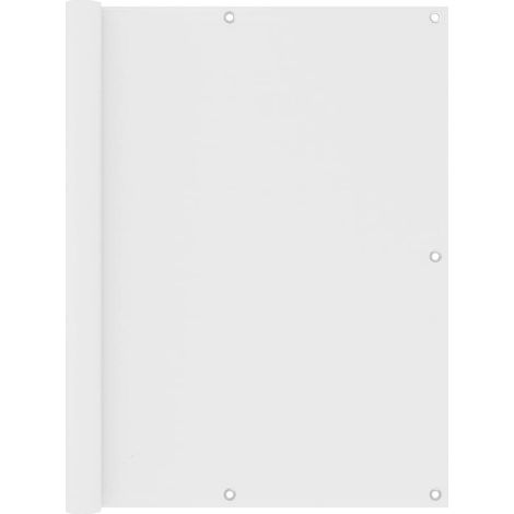 vidaXL Toldo para balcón tela oxford blanco 120x400 cm (1/5)