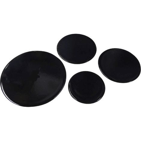 JEU DE 4 CHAPEAUX DE BRULEUR POUR CUISINIERE ZANUSSI - 5024738000 (1/3)