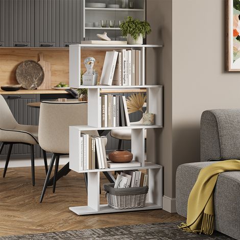 Raumteiler Levio, Weiß, 70 x 132.1 cm 4 Fächer, Vicco