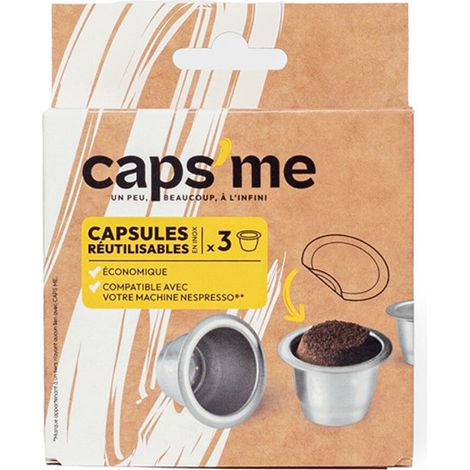 Caps-me Capsule Riutilizzabili Grigie Eco per Nespresso (1/5)