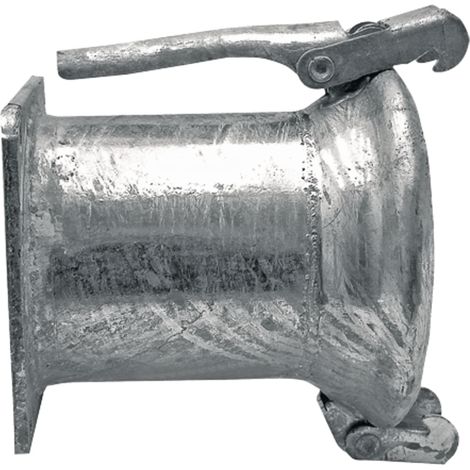 Tappo per tubo di irrigazione a goccia Berselli con flangia A, lunghezza 4", 254 mm, 150 x 150 mm