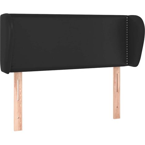Maison Exclusive - Kopfteil mit Ohren Schwarz 83x23x78/88 cm Kuns (1/5)