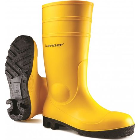 STIVALE PVC ANTINFORTUNIO WORK-ITS DUNLOP - GIALLO S5 45