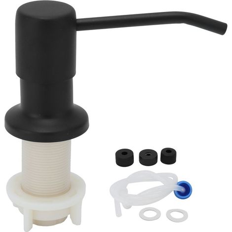 Distributeurs de Savon Intégrés, Distributeur de Savon D'évier de Cuisine, Tête de Pompe à Savon en Acier Inoxydable avec Tube D'extension pour Bureau à Domicile (1/5)