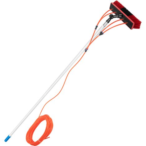 Perches de nettoyage de vitres de 24,3 pieds, kit de brosses à alimentation en eau pour le nettoyage des vitres et des panneaux solaires (1/5)