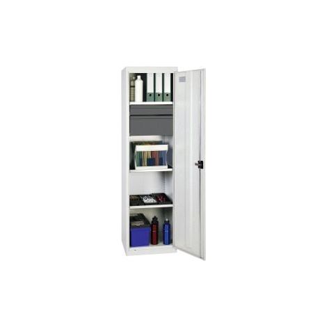 Armadio Stumpf attrezzi e materiali Serie 3000 grigio chiaro + 1 cassetto 100 mm + 1 cassetto 200 mm + 3 ripiani estraibili - 3005707
