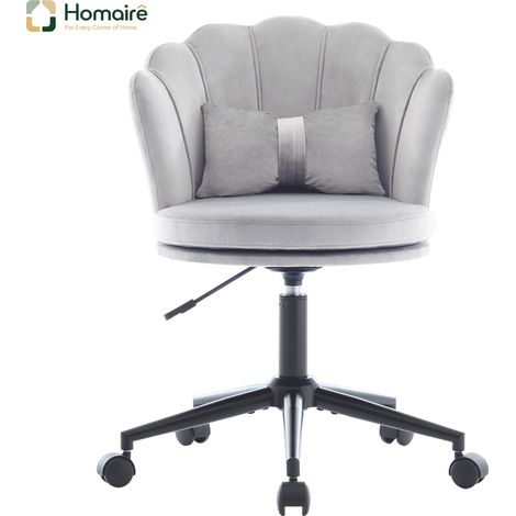 Fauteuil en velours gris 55 x 62 x 73 cm HOMAIRE (1/5)