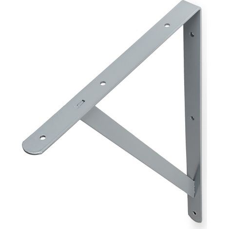 Escuadra para Estantería Estilo Decorativo Fabricado en Acero Acabado en Gris Medidas 30360496 mm Sistema de Fijación Atornillado 1 Unidad -