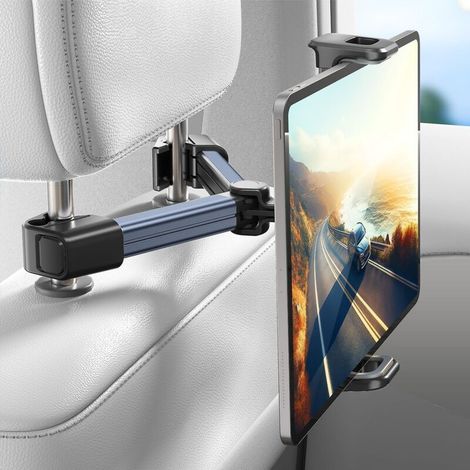 Universelle Tablet-Halterung zur Befestigung an der hinteren Kopfstütze eines Autos, kompatibel mit Geräten von 4,7 bis 12,9 Zoll (iPad, iPhone, Galaxy Tab, Switch, Kindle). (1/5)