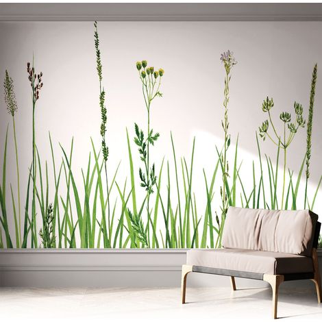 Carta da parati autoadesiva - fotomurale - decorazione parete - stile elegante - decorazione casa - Flora delicata 312x219 cm (1/5)