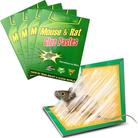 Piege a Souris, Piege a Rat,Colle Souris Piege Attrape Souris Anti Souris Plaques Collantes Souris, Plaques de glu Anti Souris Anti Rat (10pcs) (1/5)