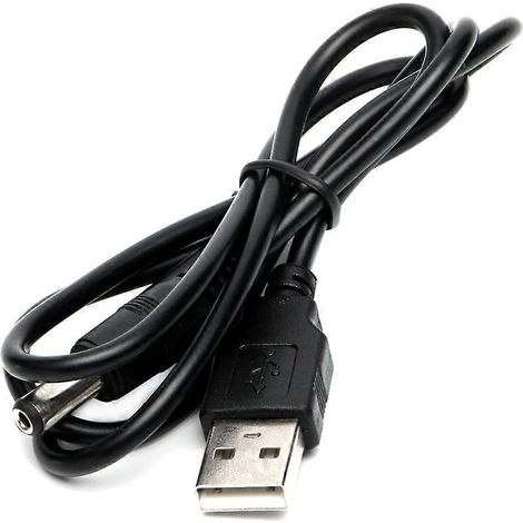 USB 2.0 Stecker Typ A auf DC 5,5 mm x 2,1 mm Stecker für DC-Stromkabelbuchse