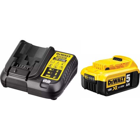 Power Set DeWALT (1 x 18V 5,0 Ah + DCB107)