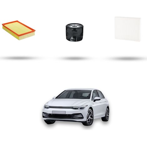 Kit tagliando 3 filtri compatibile con Vw Golf VIII 1.0 TSI 81Kw dal 2020 (1/5)