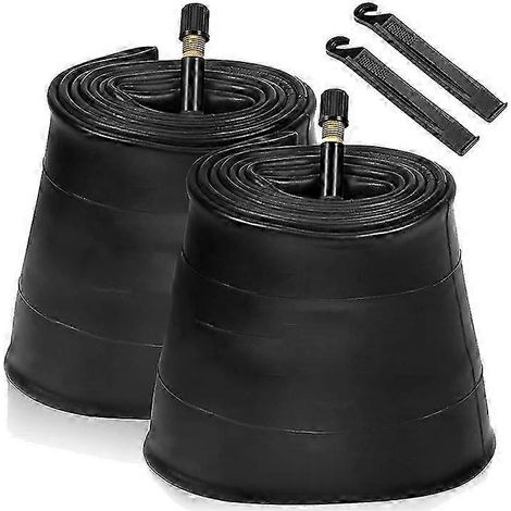 Lot de 2 chambres à air 20x4.0 pour fat bike avec valve AV 32 mm, chambres à air pour vélo (1/5)