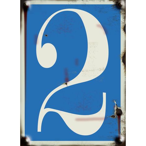 N°2 - vintage rigide adhésif fond bleu - 4004228