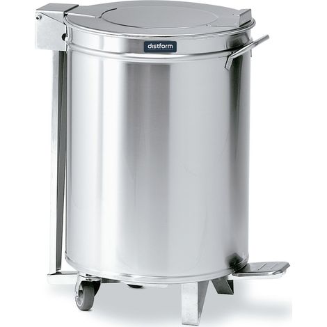 Poubelle à 2 Roulettes avec Couvercle à Pédale - Capacité de 50 à 95L - Distform (1/2)