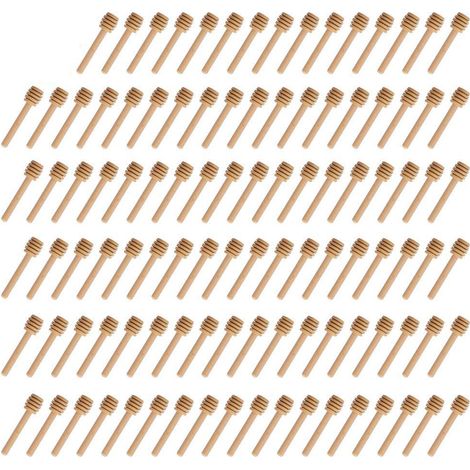 Mini-Honiglöffel aus Holz für Küche und Esszimmer (100 Stück)