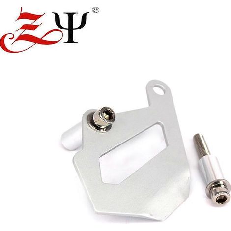 Compatible avec BMW R1200GS, R1250GS, Advance et Waterbird : cache-pompe de frein arrière, protection d'étrier arrière – Argent (1/4)