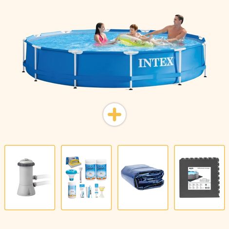 Intex Piscine Tubulaire Ronde - 366x76 cm - 5-pièces S233 (1/5)