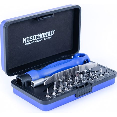 MusicNomad MN229 Premium 26 Pcs. Guitar Tech Screwdriver & Wrench Set - Utensile per strumenti (1/4)