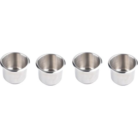 4 Pièces Support de Canette de Boisson Encastré pour Bateau Marine Yacht RV Support de Tasse en Acier Inoxydable (1/5)