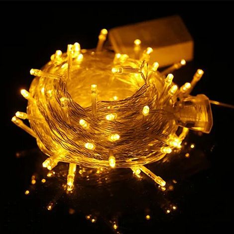 royaluxe - Guirlande Lumineuse 50M 400LED, Fairy Lights IP65 Etanche Décoration Romantique pour Sapin de Noël Mariage Fête Festival Anniversaire Jardin Terrasse Pelouse - Alimenté(Jaune Chaud). (1/3)