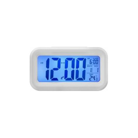 Reloj despertador de cuarzo 13701 blanco perfecto