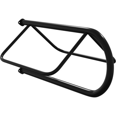 Saddle Rack Wall Mounted Black Iron vidaXL (1/5)
