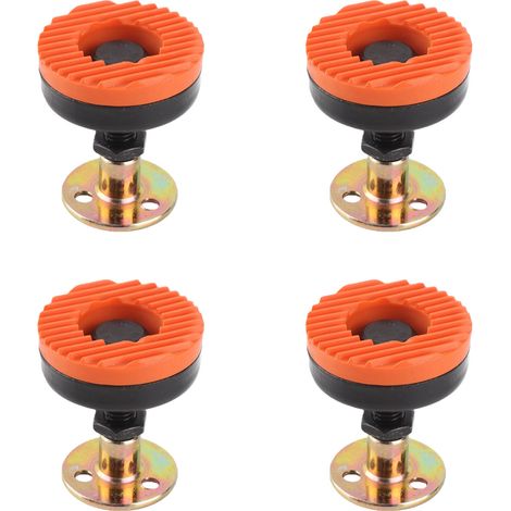 Hochleistungs-Nivellierfüße 100 kg - Verstellbare Nivellierfüße aus Kohlenstoffstahl 51-64 mm für Möbel, Werkbänke und Maschinen (Set mit 4 Füßen + Unterlegscheiben + Schrauben) (1/5)