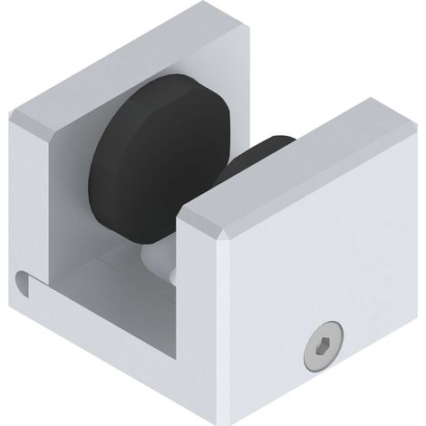 HELM GT-S 150 Bodenführung deckenbündige Montage Glas 8-12,76 mm silber (1/4)