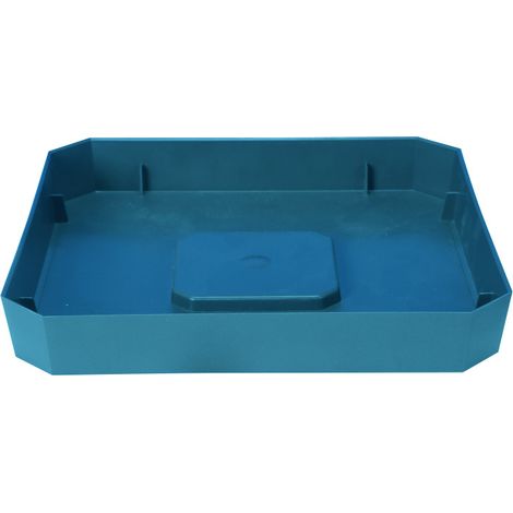 Soucoupe Carrée Soleilla 28x28cm - H4cm - Bleu - Fabrication Française - Livraison gratuite (1/2)