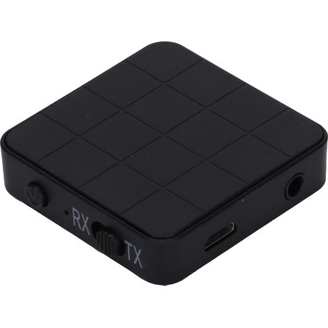 Adaptateur audio stéréo Bluetooth 5.0 2 en 1 multifonction avec émetteur et récepteur pour PC, voiture, TV et casque audio. (1/5)