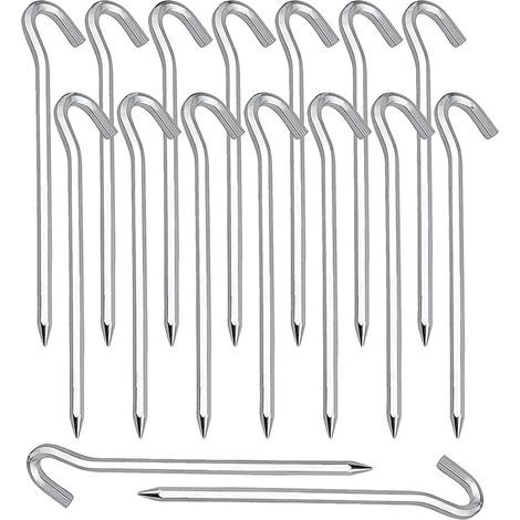 20 Zeltnägel, 18 cm lange Bodenanker aus Aluminiumlegierung für Camping, Picknicks, Wandern und Angeln im Freien. (1/5)