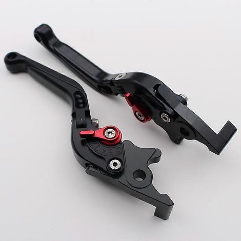 Les freins gauche et droit des véhicules électriques sont adaptés à l'avant des poignées de klaxon NMAX155 Dr. Une moto modifiée (noire) (1/5)
