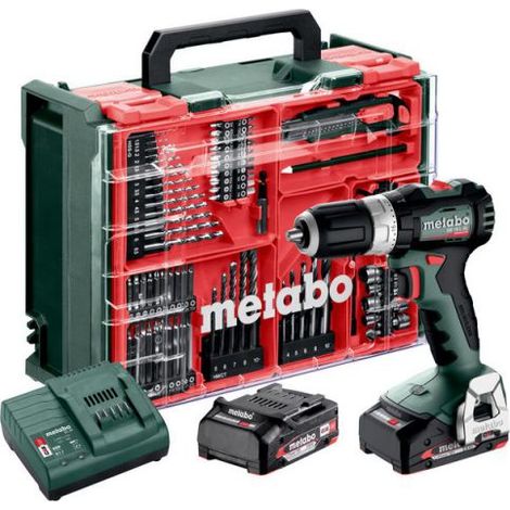 Metabo - 18V Akku-Schlagbohrschrauber mit Zubehör, 2x 2,0 Ah Li-Power Akku, Ladegerät 613157710 (1/4)