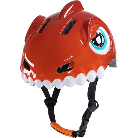 Casco de bicicleta infantil de 52-56 cm - dinosaurio rojo (1/5)