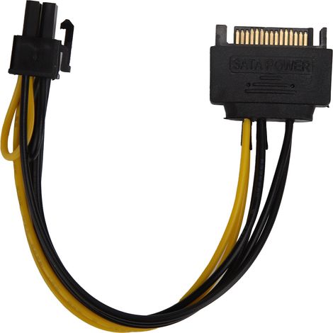 Lot de 5 câbles d'extension de connecteur SATA 8 broches vers 15 broches pour disque dur graphique (1/4)