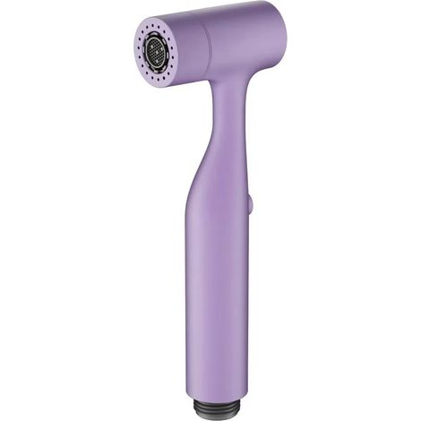 Douchette WC à pression (violette) - Accessoire de salle de bain universel avec bidet intégré et tuyau d'arrosage (1/5)