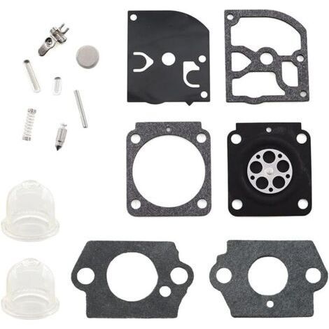 Lot de 2 kits réparation membrane carburateur compatible avec débroussailleuses Stihl FS38/FS45/FS55/FS46/HS45/BG45/BG85/MM55/BT45, remplace C1Q-S66. (1/3)
