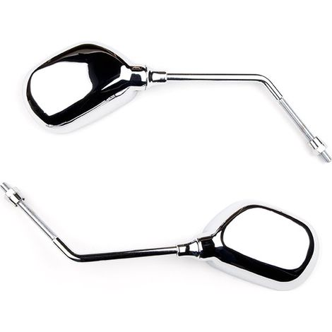 Paire de rétroviseurs universels pour Scooter - M8 - chrome