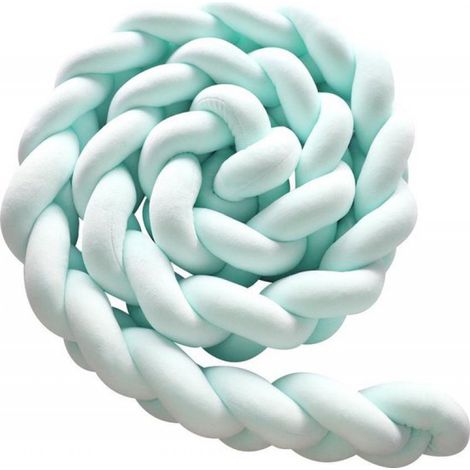 Tour de lit tressé pour bébé, tour de parc, protège-tête, bordure de lit (3 mètres) de la marque Blue (1/5)