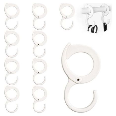 Set mit 10 S-Haken für Tischkanten, robuste Schrankhaken, multifunktionale und verstellbare S-Haken (1/5)